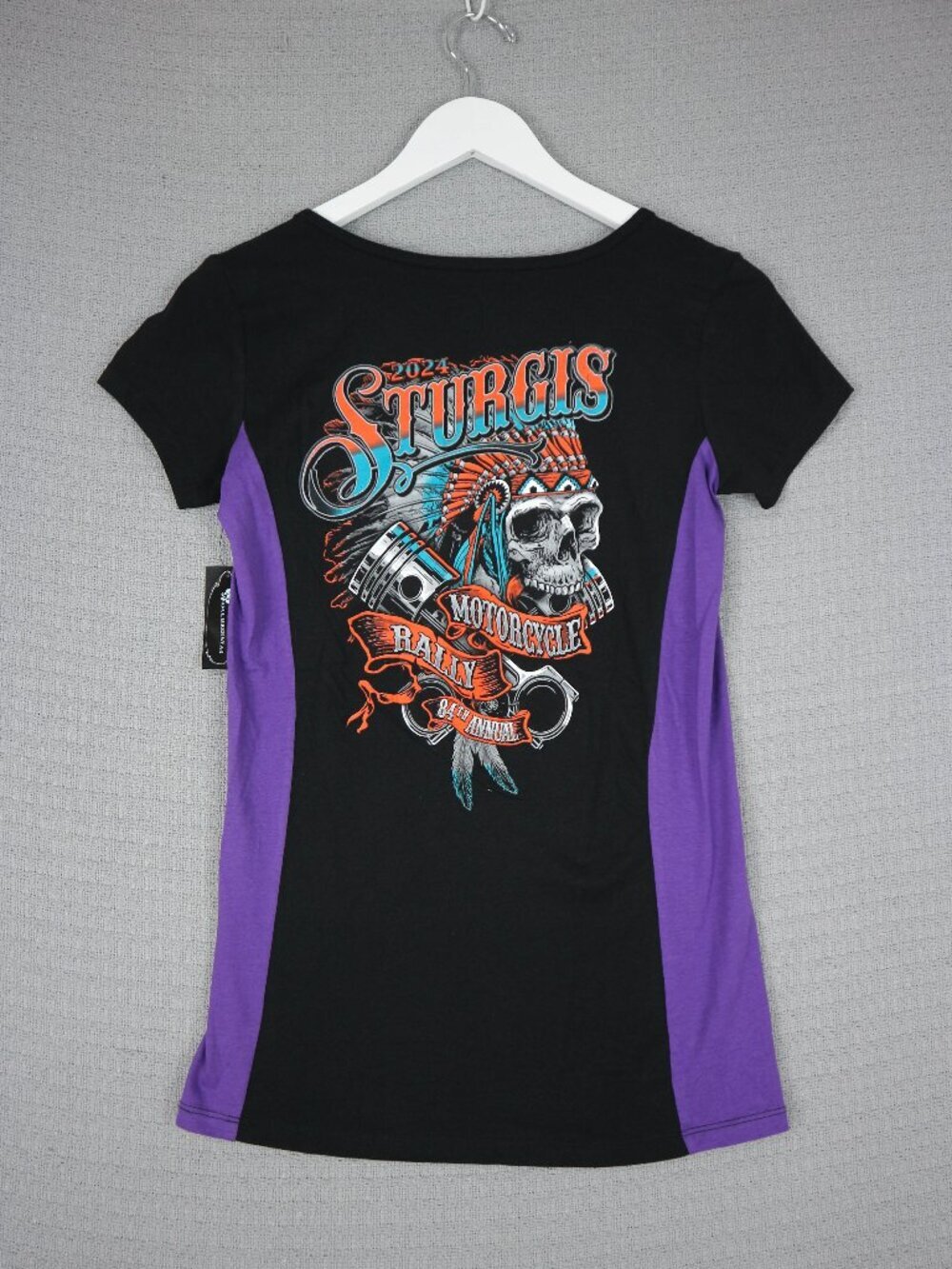 Sturgis 2024 Vance Biker Wear BNWT Womens Small Contrast Tee